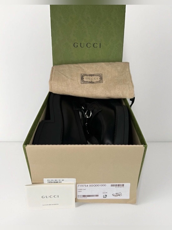 GUCCI Interlocking Horsebit Chucky Rubber Sole Loafers UK 11.5 - US 12 - EU 45.5 main image 7